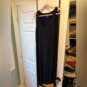 Saks Fifth Avenue Black Sleeveless Maxi Dress